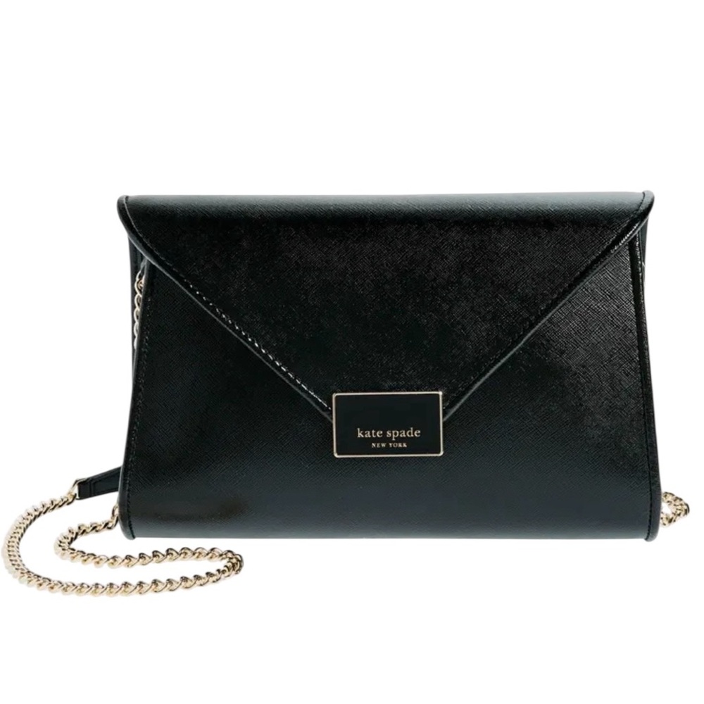 NWT Kate Spade New York Anna Medium Envelope Leather Convertible Clutch